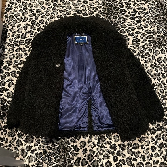 J.Crew Double-Breasted Teddy Sherpa Peacoat NWOT - Picture 3 of 7